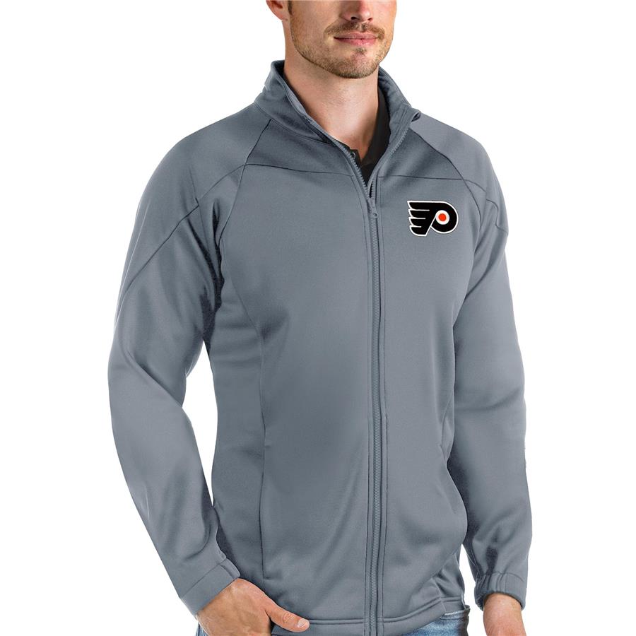 Philadelphia Flyers Antigua Links Full-Zip Golf Jacket - Gray