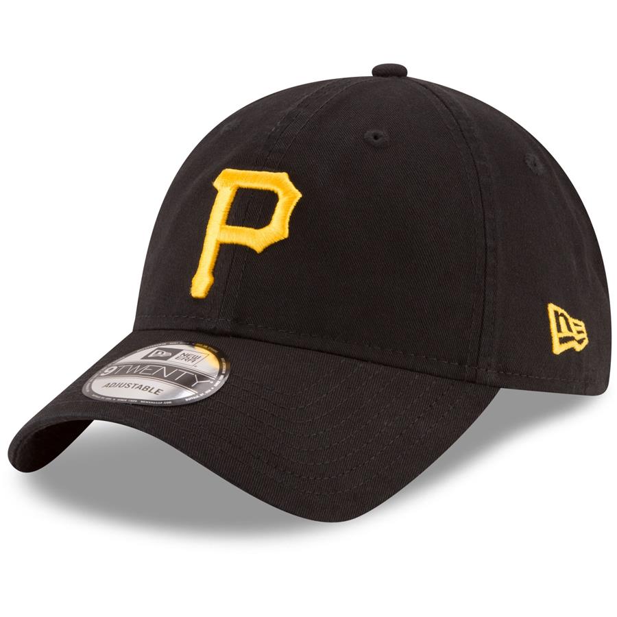 Pittsburgh Pirates New Era Core Classic 9TWENTY Adjustable Hat - Black