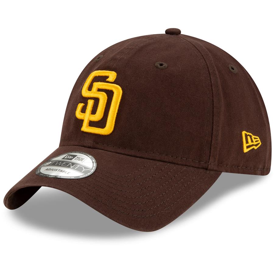 San Diego Padres New Era Replica Core Classic 9TWENTY Adjustable Hat - Brown