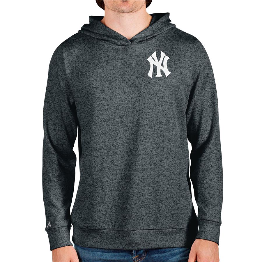 Худи New York Yankees Antigua Absolute (тёмно-серый меланж)