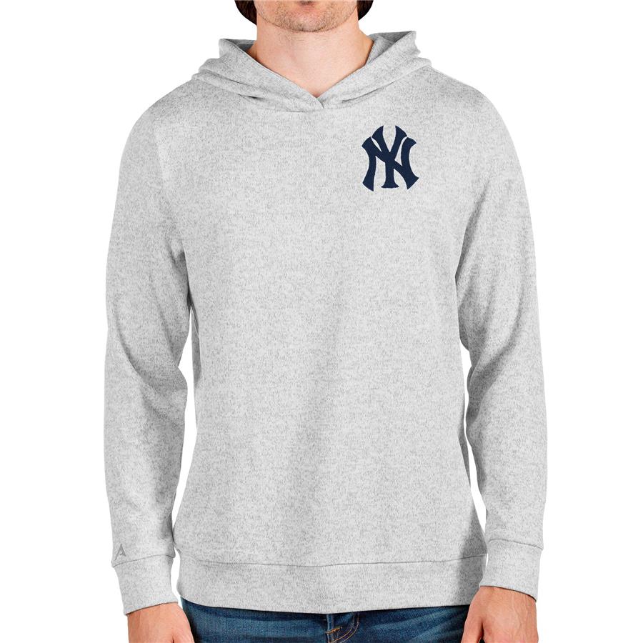 Худи New York Yankees Antigua Absolute (серый меланж)