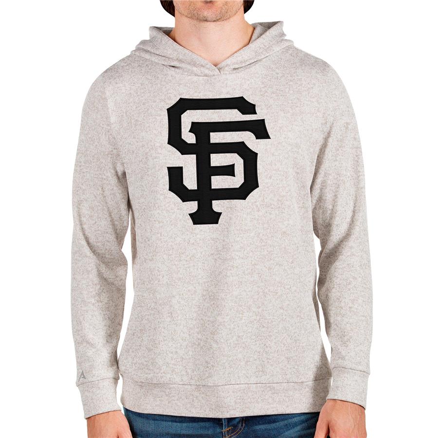 Худи San Francisco Giants Antigua Team Logo Absolute (бежевый меланж)