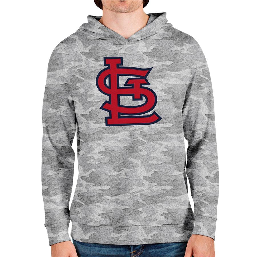 St. Louis Cardinals Antigua Team Logo Absolute Pullover Hoodie - Camo