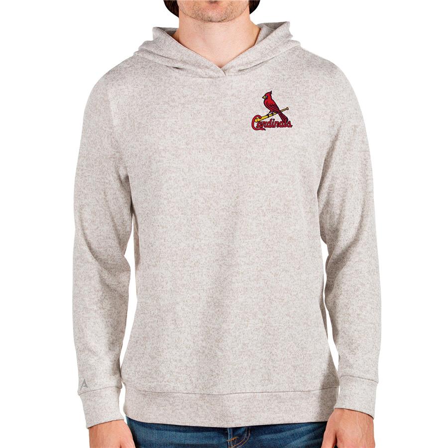 St. Louis Cardinals Antigua Absolute Pullover Hoodie - Oatmeal