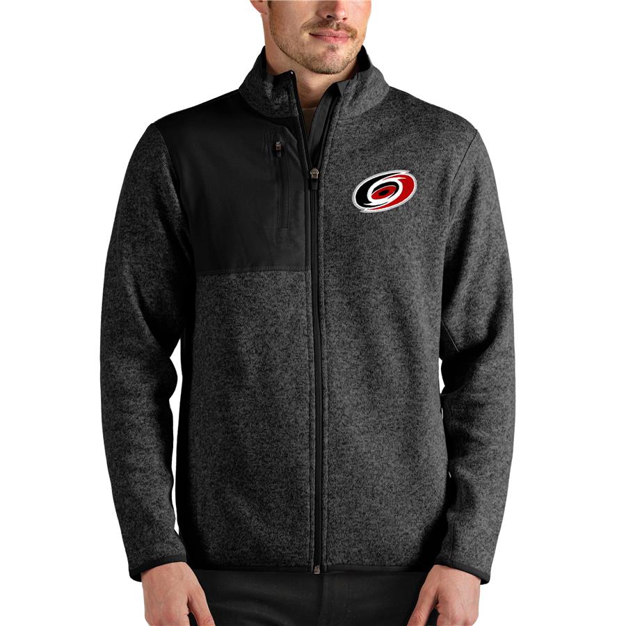 Carolina Hurricanes Antigua Fortune Full-Zip Jacket - Heathered Black