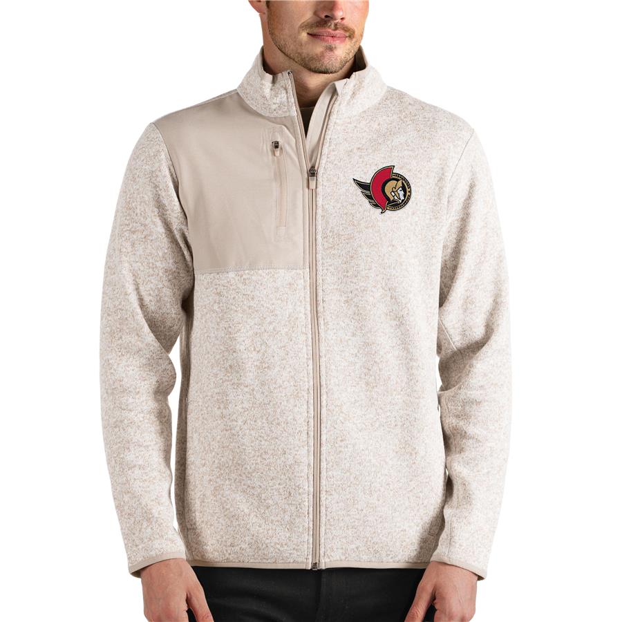 Ottawa Senators Antigua Fortune Full-Zip Jacket - Oatmeal