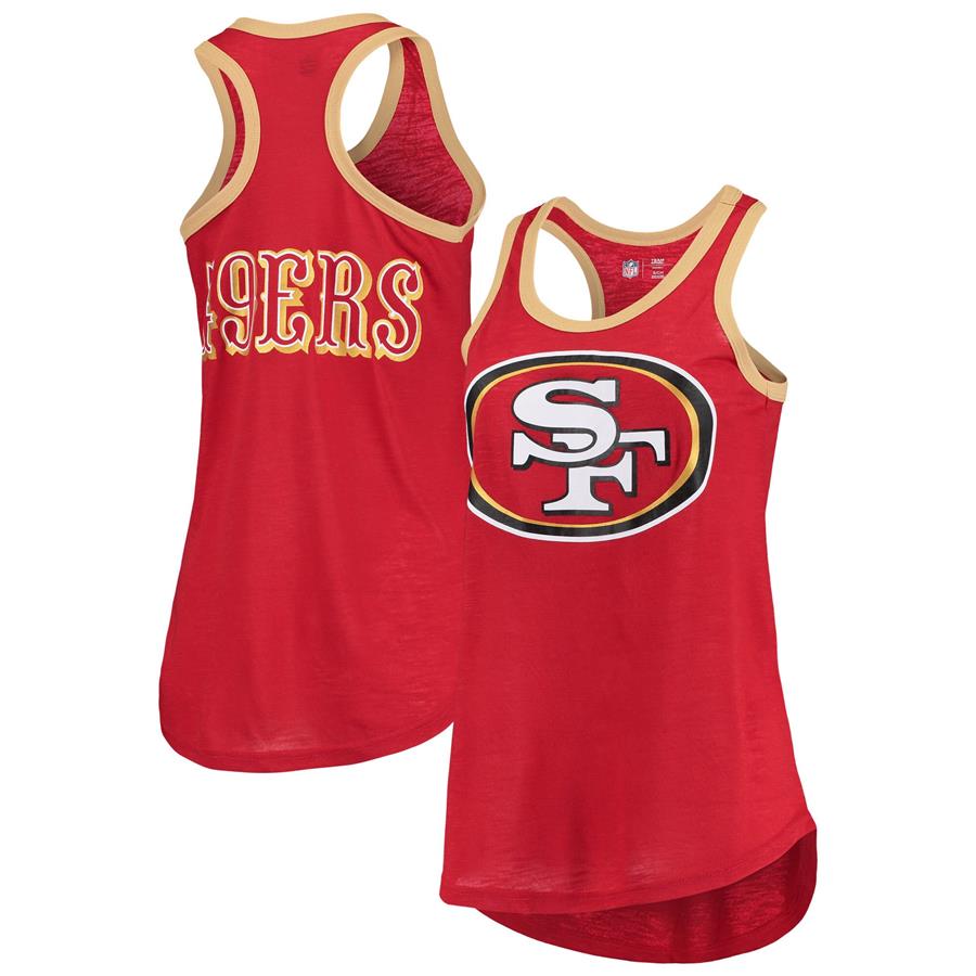 San Francisco 49ers G-III 4Her by Carl Banks Women's Tater Burnout Tank Top - Scarlet