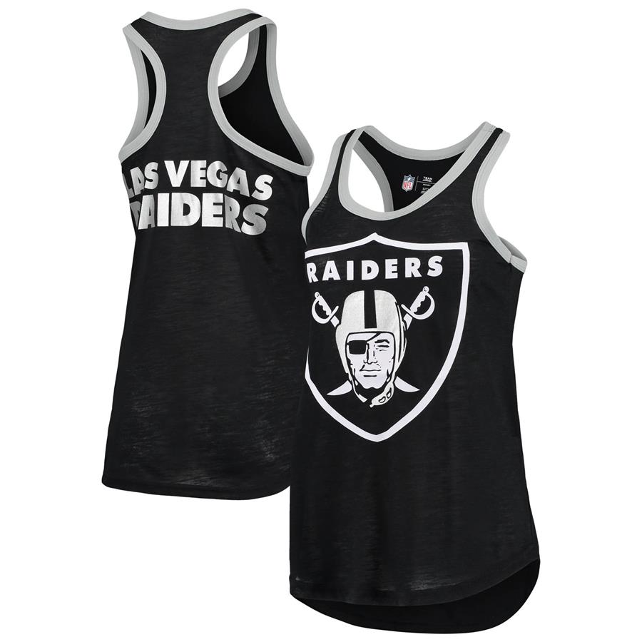 Las Vegas Raiders G-III 4Her by Carl Banks Women's Tater Burnout Tank Top - Black