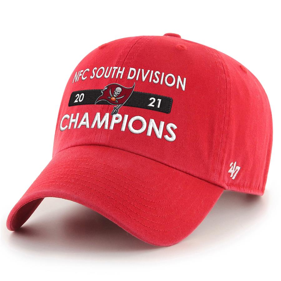 Tampa Bay Buccaneers '47 2021 NFC South Division Champions Clean Up Adjustable Hat - Red