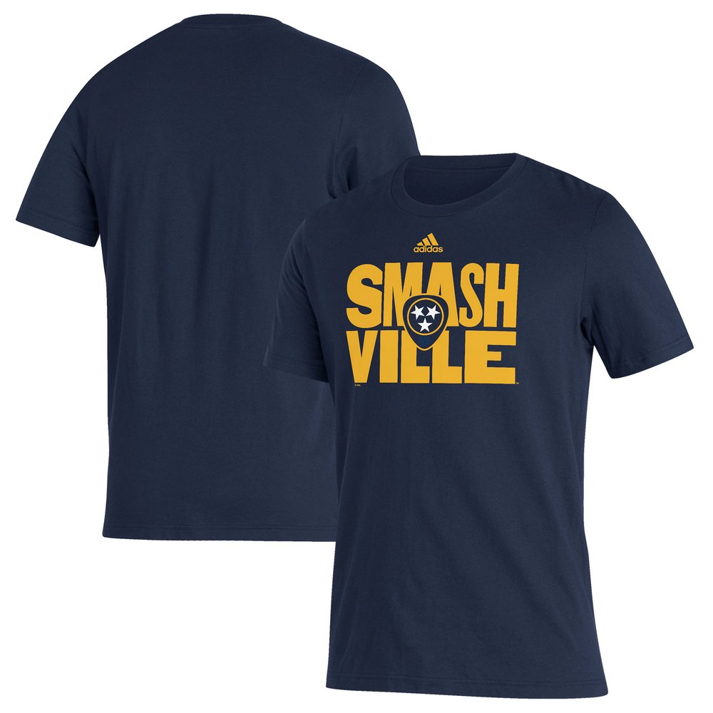 Nashville Predators adidas 2022 NHL Stadium Series Amplifier T-Shirt - Navy