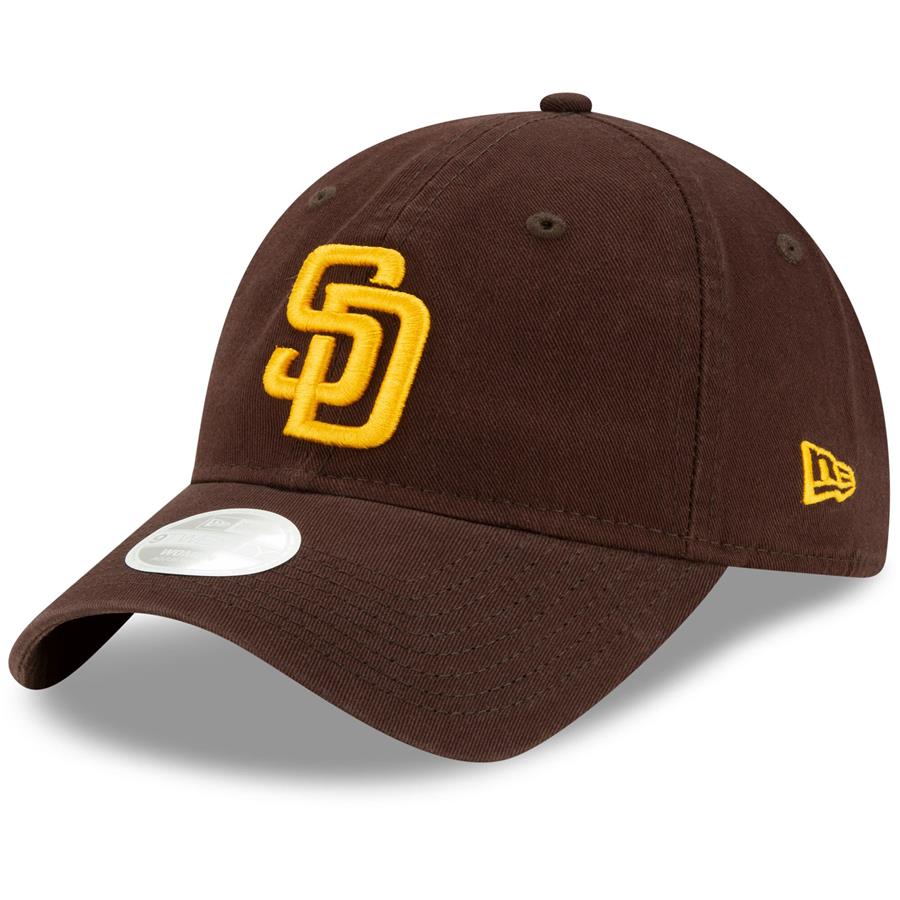 San Diego Padres New Era Women's Team Logo Core Classic 9TWENTY Adjustable Hat - Brown