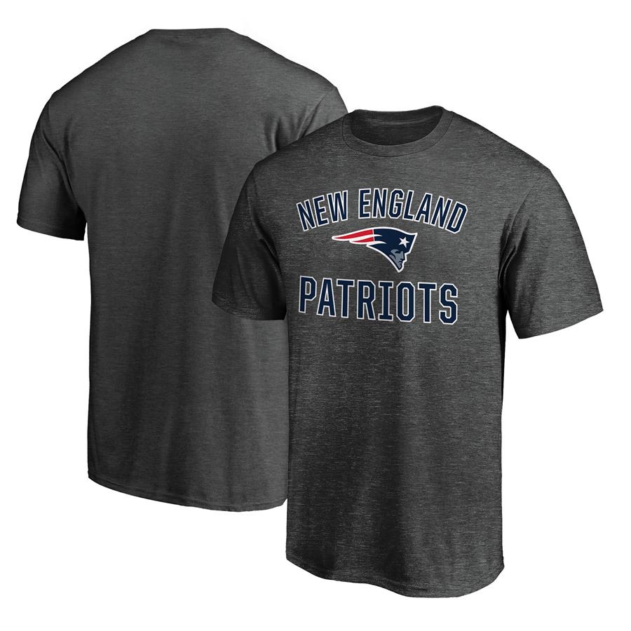 New England Patriots Fanatics Branded Victory Arch Team T-Shirt - Heathered Charcoal