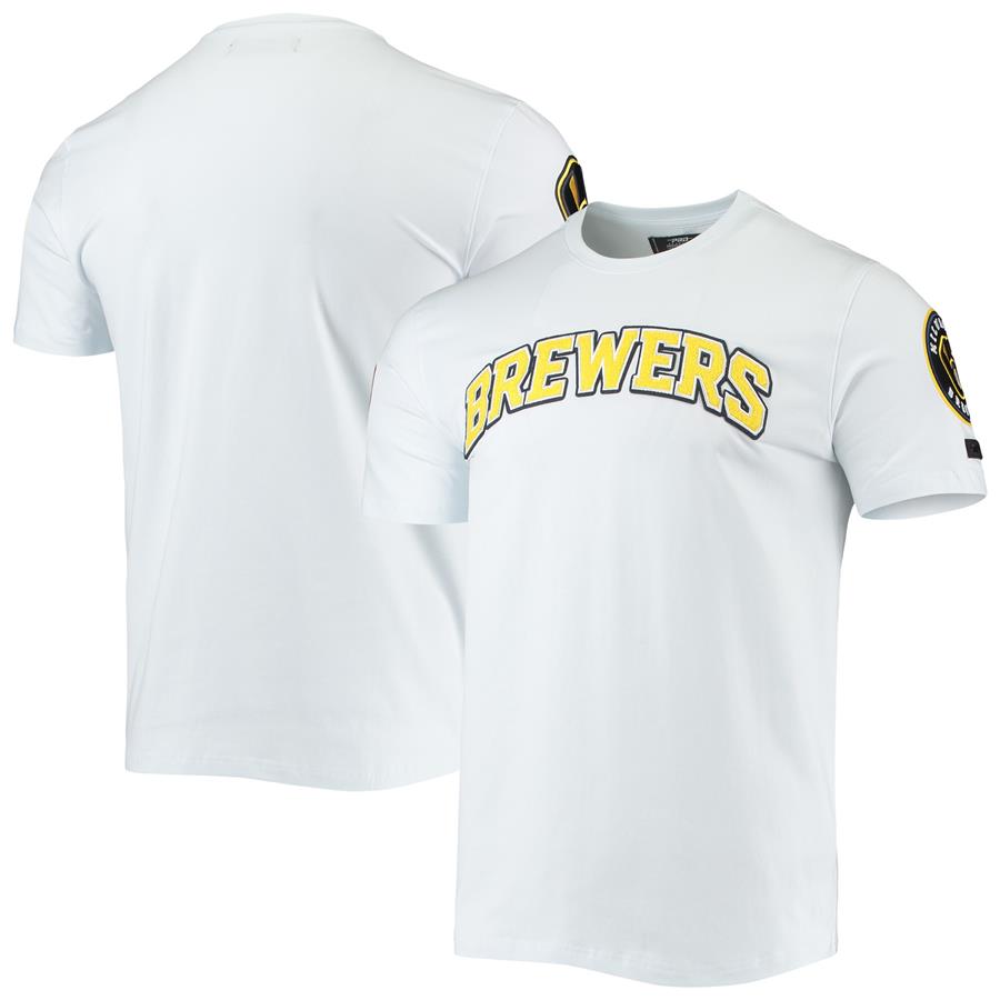 Milwaukee Brewers Pro Standard Team Logo T-Shirt - White