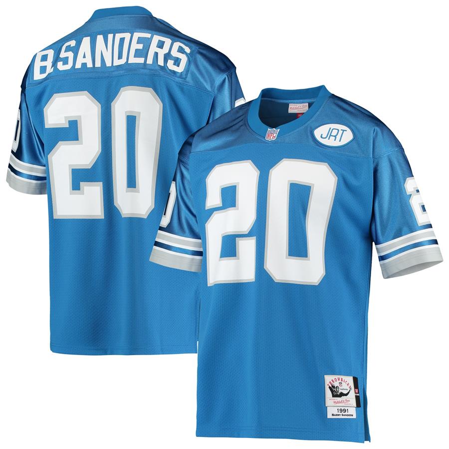 Barry Sanders Detroit Lions Mitchell & Ness 1991 Authentic Retired Player Jersey - Blue
