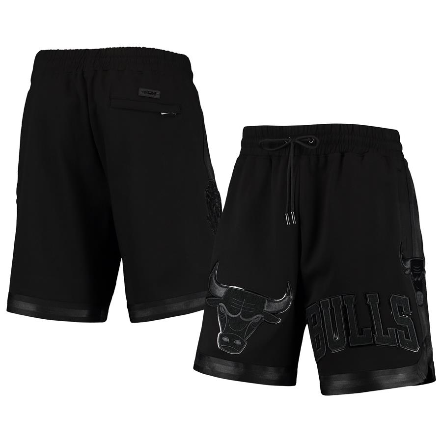 Chicago Bulls Pro Standard Triple Black Gloss Shorts