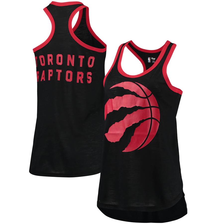 Toronto Raptors G-III Sports by Carl Banks Women's Showdown Scoop-Neck Racerback Tank Top - Black
