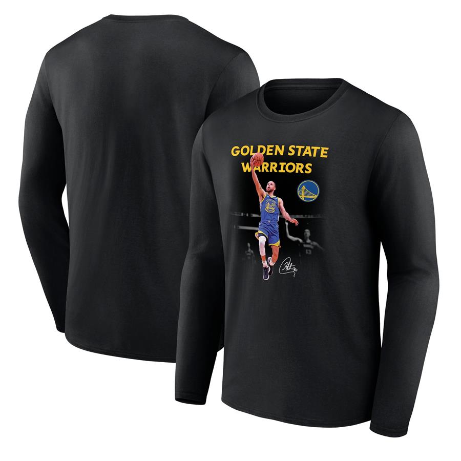 Stephen Curry Golden State Warriors Fanatics Branded Charge Long Sleeve T-Shirt - Black