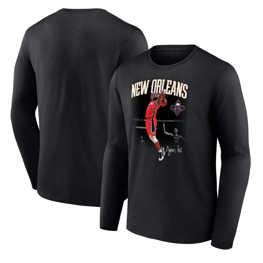 Zion Williamson New Orleans Pelicans Fanatics Branded Charge Long Sleeve T-Shirt - Black