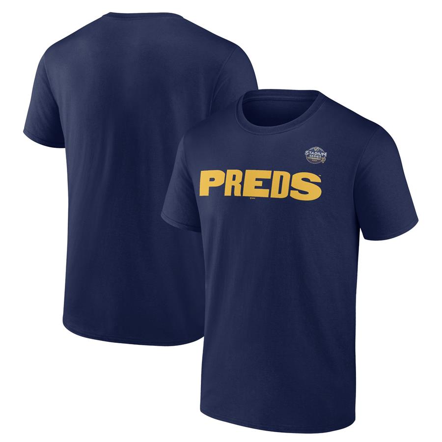 Nashville Predators Fanatics Branded 2022 NHL Stadium Series Alternate Logo Tonal T-Shirt - Navy