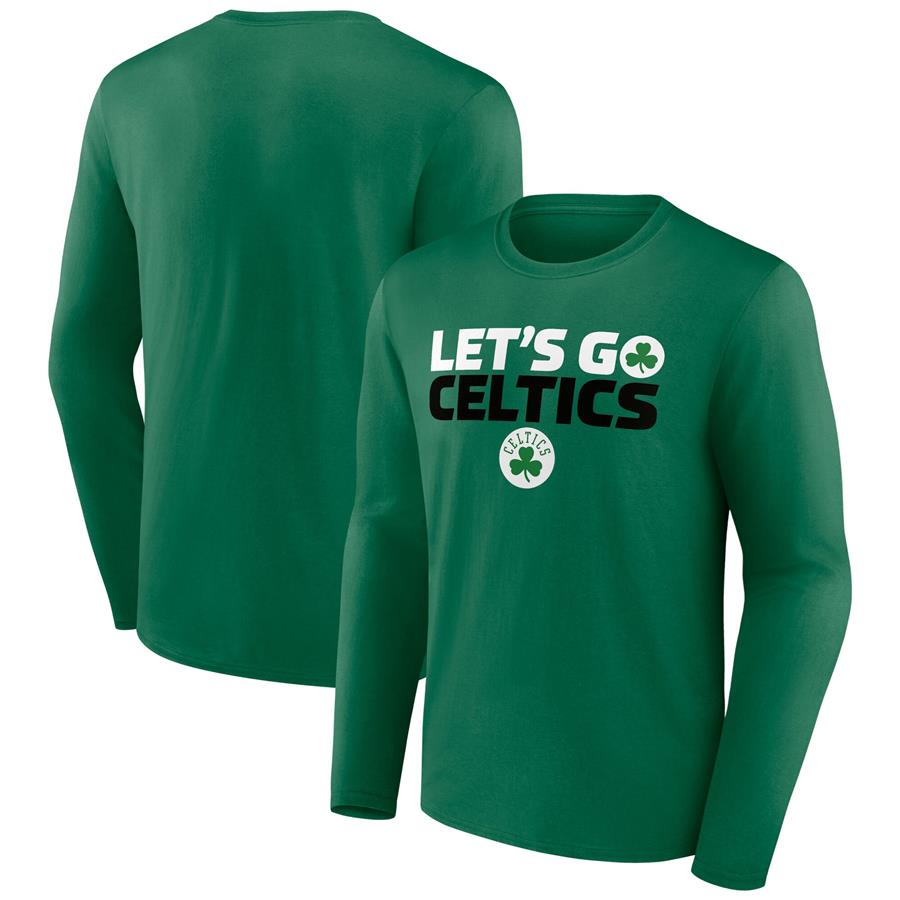 Boston Celtics Fanatics Branded Tip-Off Long Sleeve T-Shirt - Kelly Green