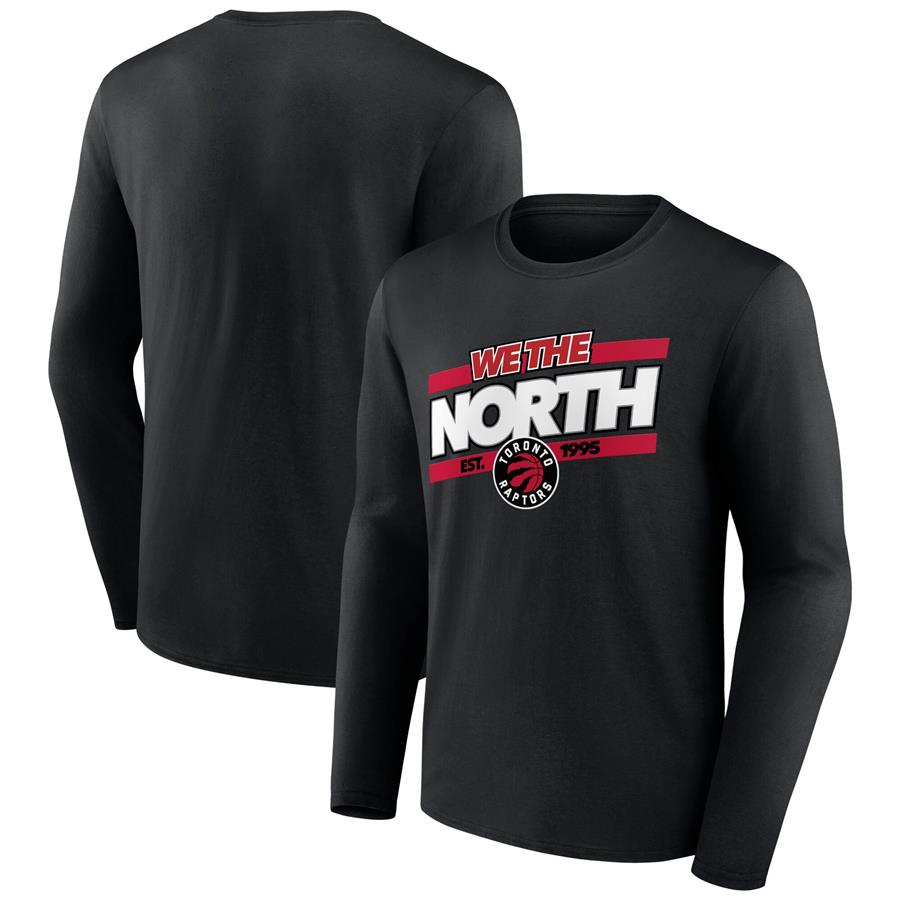 Toronto Raptors Fanatics Branded Tip-Off Long Sleeve T-Shirt - Black