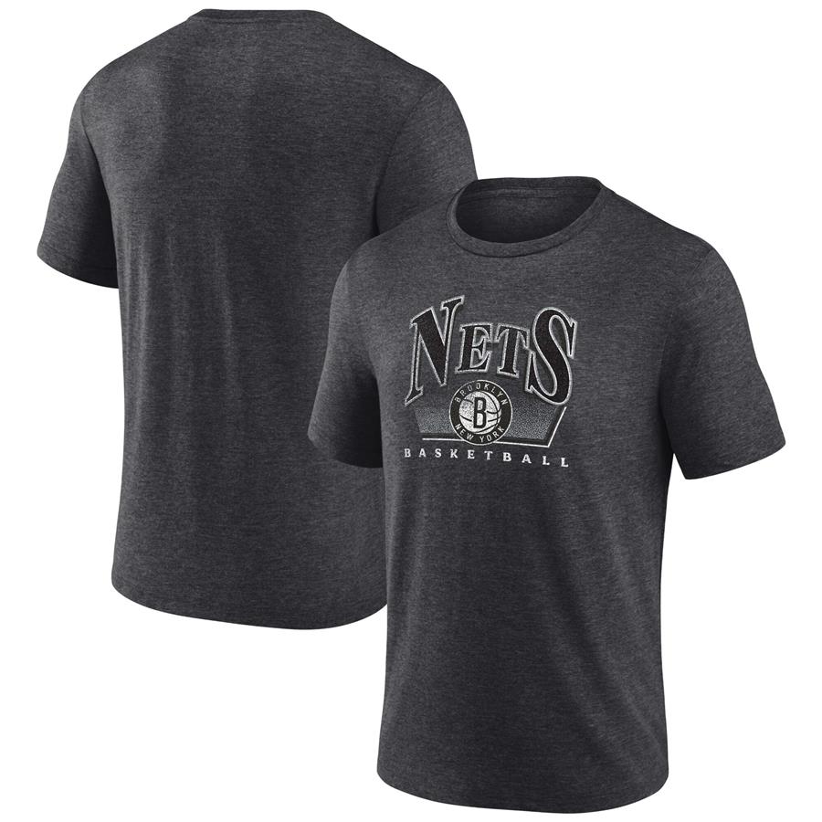 Brooklyn Nets Fanatics Branded Selection Tri-Blend T-Shirt - Charcoal
