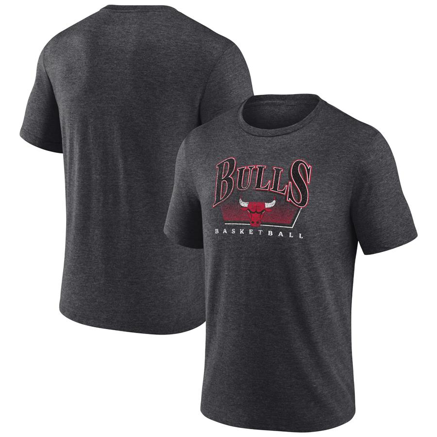 Chicago Bulls Fanatics Branded Selection Tri-Blend T-Shirt - Charcoal
