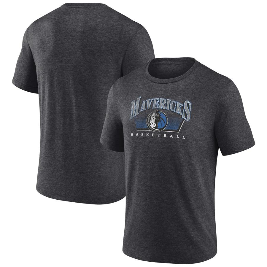 Dallas Mavericks Fanatics Branded Selection Tri-Blend T-Shirt - Charcoal