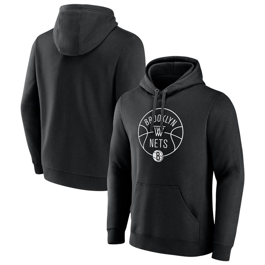 Brooklyn Nets Fanatics Branded Tip-Off Pullover Hoodie - Black