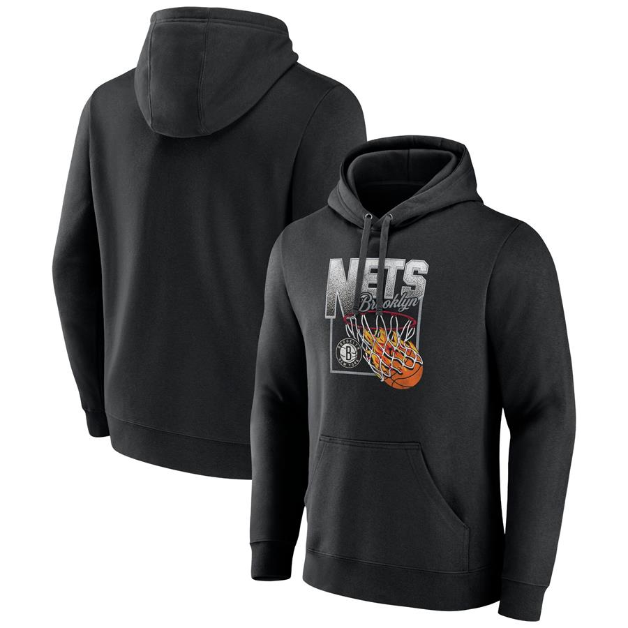 Brooklyn Nets Fanatics Branded Alley Oop Pullover Hoodie - Black