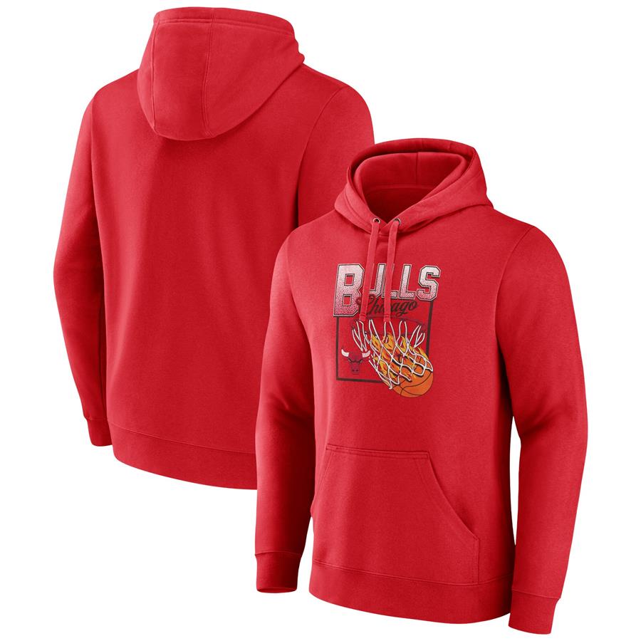 Chicago Bulls Fanatics Branded Alley Oop Pullover Hoodie - Red