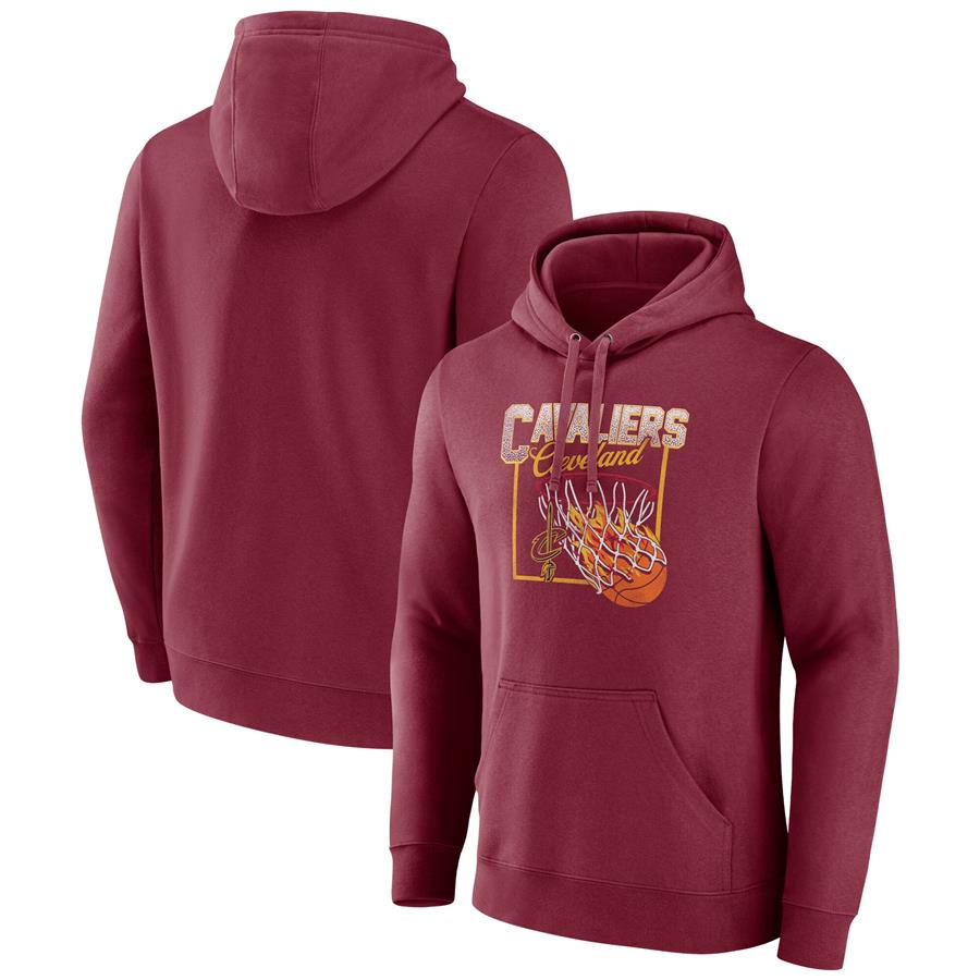 Cleveland Cavaliers Fanatics Branded Alley Oop Pullover Hoodie - Wine