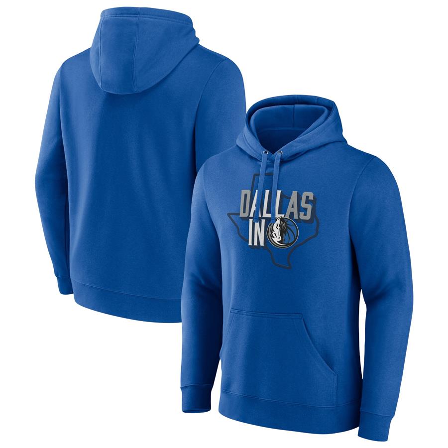 Dallas Mavericks Fanatics Branded Tip-Off Pullover Hoodie - Blue