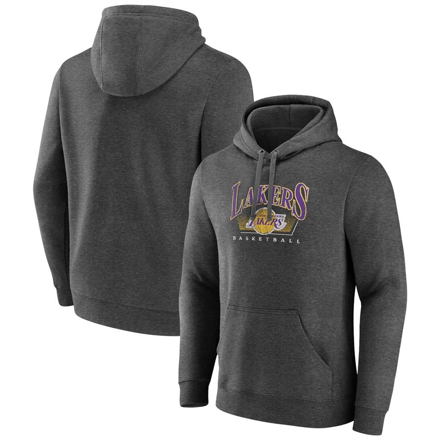 Los Angeles Lakers Fanatics Branded Selection Pullover Hoodie - Charcoal