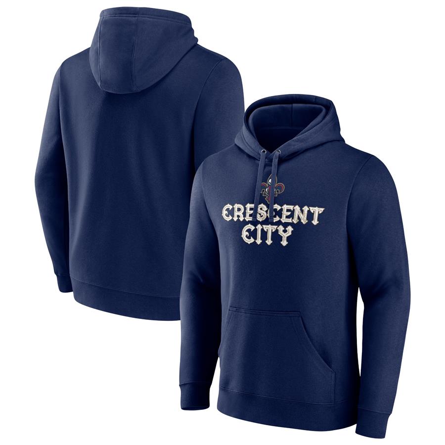 New Orleans Pelicans Fanatics Branded Tip-Off Pullover Hoodie - Navy