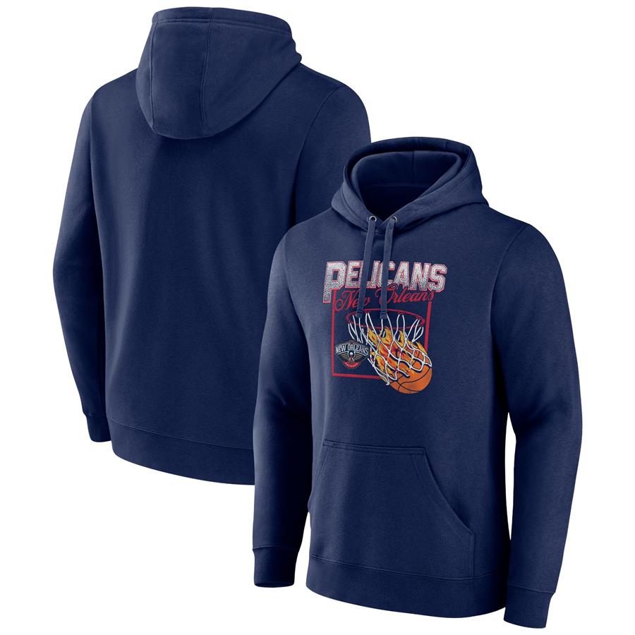 New Orleans Pelicans Fanatics Branded Alley Oop Pullover Hoodie - Navy