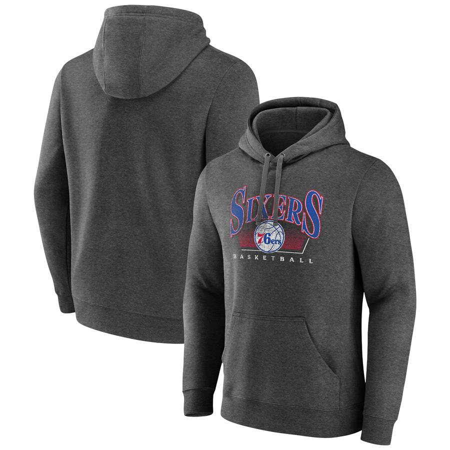 Philadelphia 76ers Fanatics Branded Selection Pullover Hoodie - Charcoal