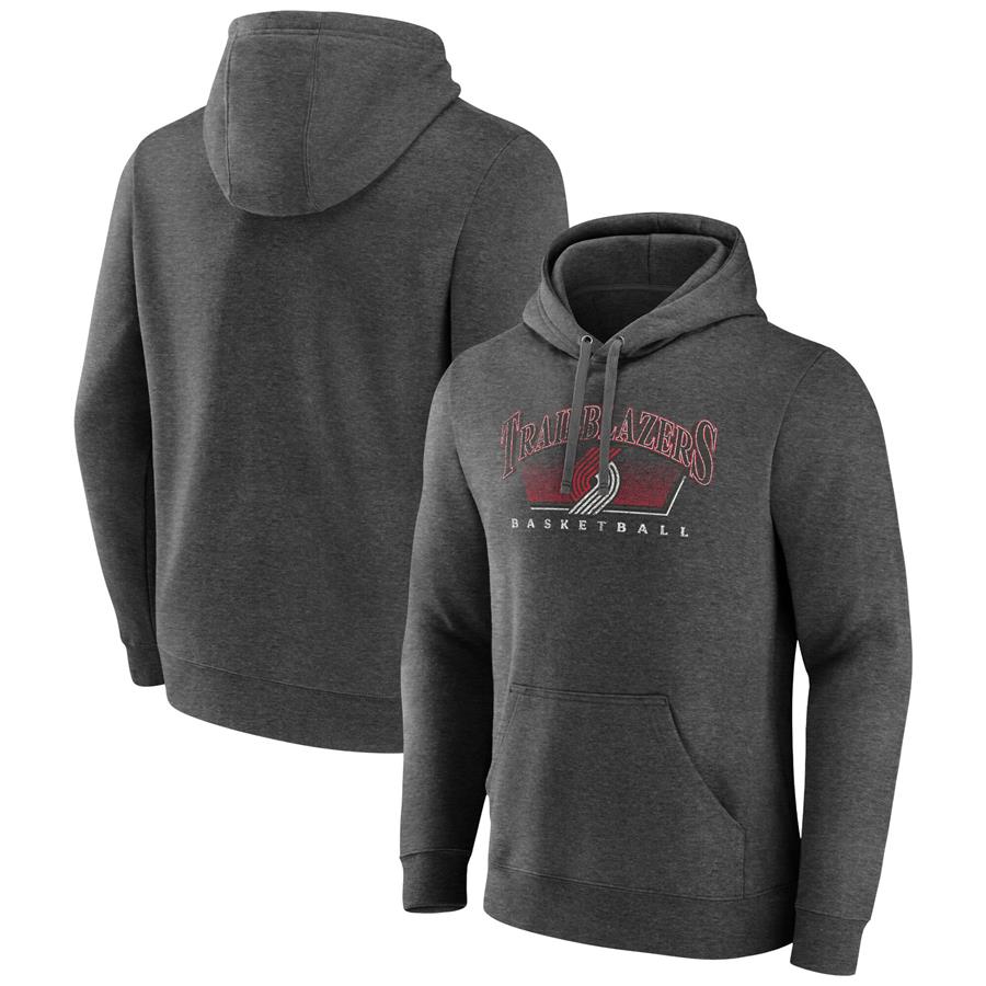 Portland Trail Blazers Fanatics Branded Selection Pullover Hoodie - Charcoal