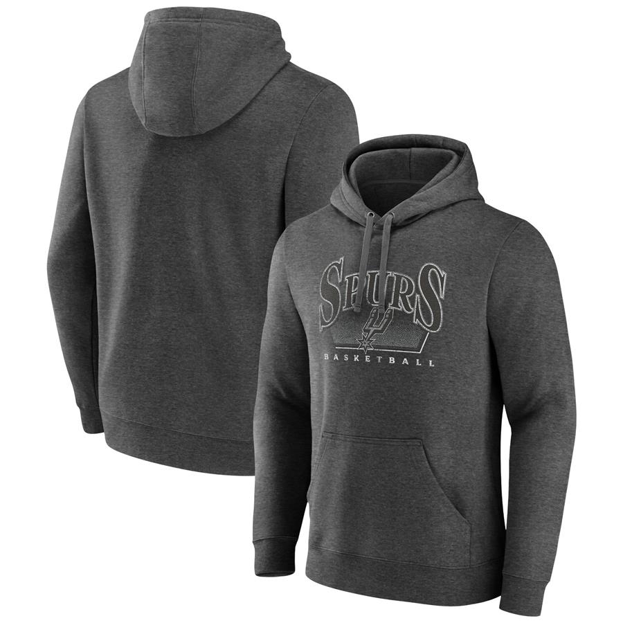 San Antonio Spurs Fanatics Branded Selection Pullover Hoodie - Charcoal