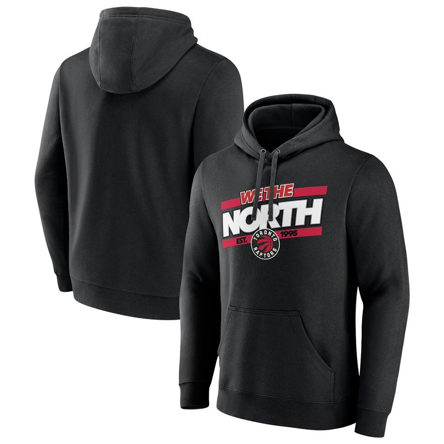 Toronto Raptors Fanatics Branded Tip-Off Pullover Hoodie - Black