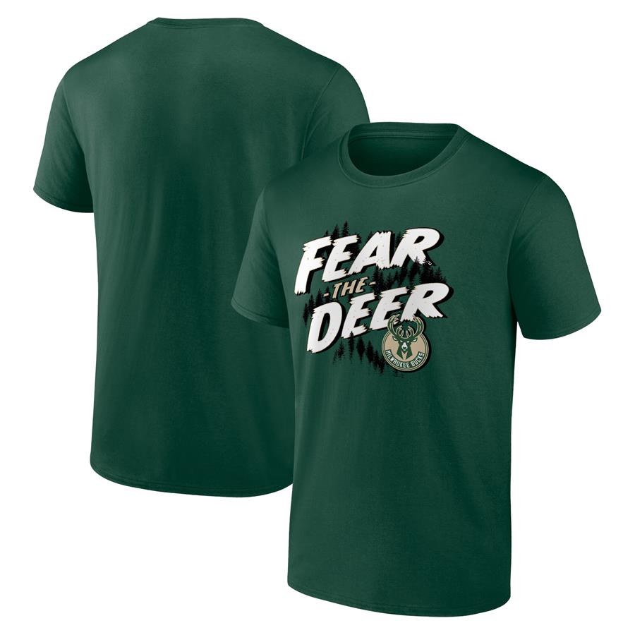 Milwaukee Bucks Fanatics Branded Tip-Off T-Shirt - Hunter Green