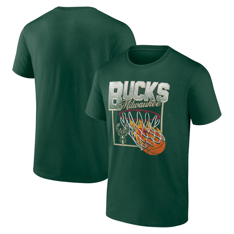 Milwaukee Bucks Fanatics Branded Alley Oop T-Shirt - Hunter Green