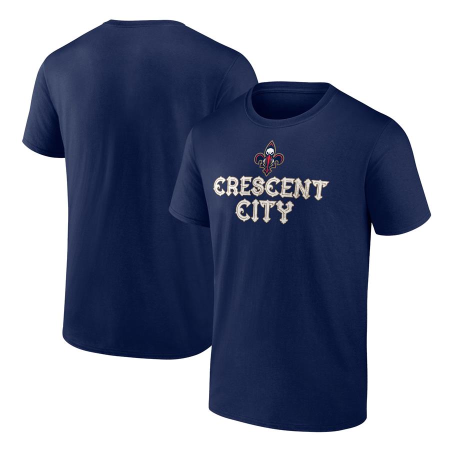 New Orleans Pelicans Fanatics Branded Tip-Off T-Shirt - Navy