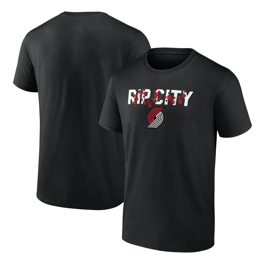 Portland Trail Blazers Fanatics Branded Tip-Off T-Shirt - Black