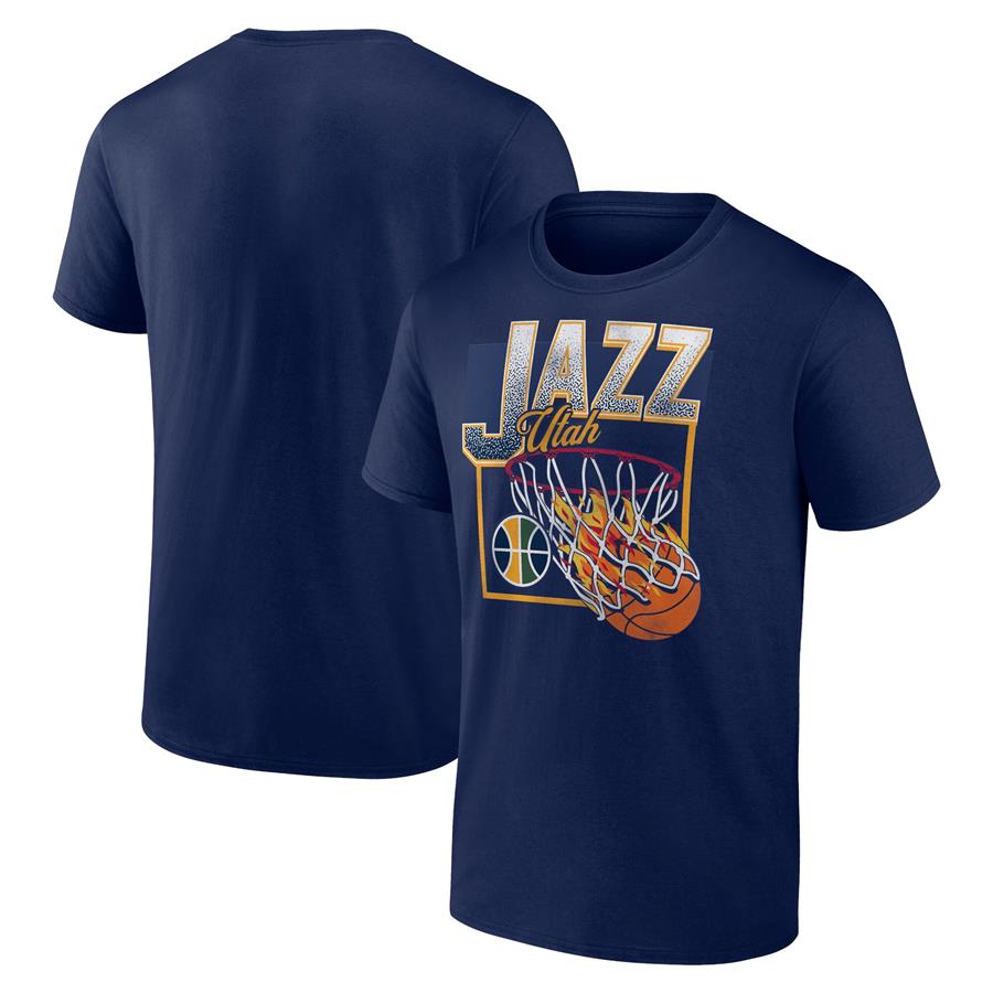 Utah Jazz Fanatics Branded Alley Oop T-Shirt - Navy