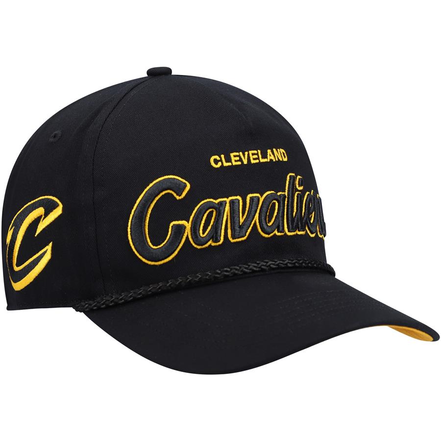 Cleveland Cavaliers '47 Crosstown Script Hitch Snapback Hat - Black