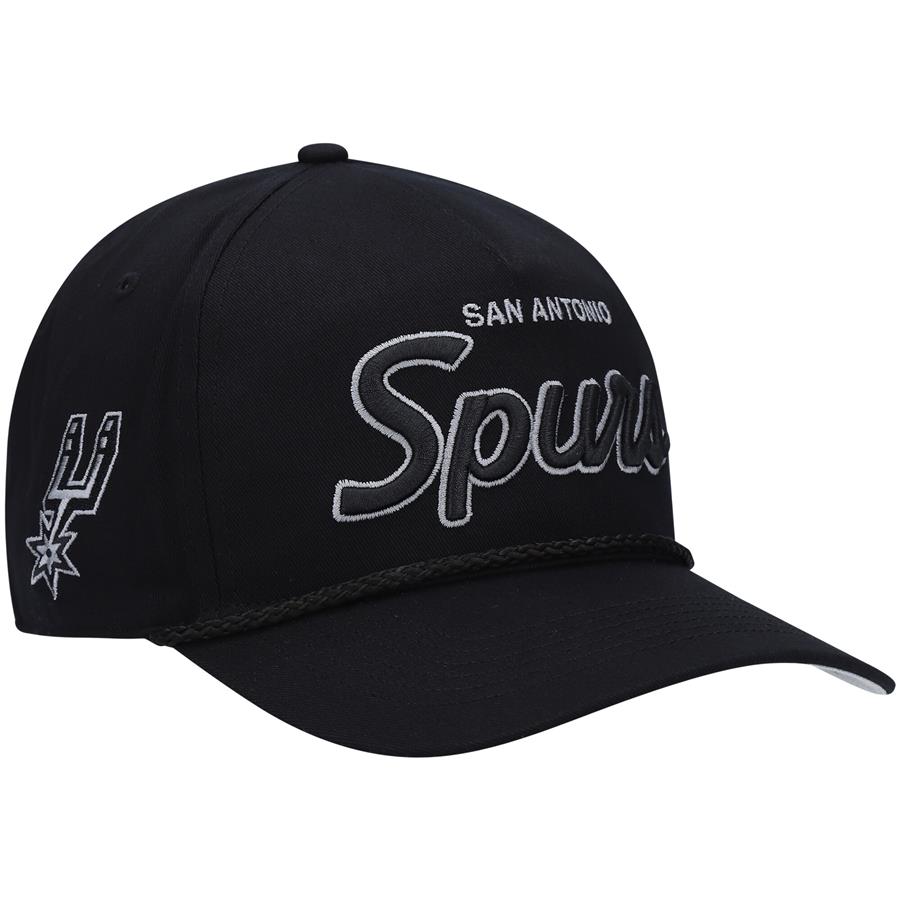 San Antonio Spurs '47 Crosstown Script Hitch Snapback Hat - Black