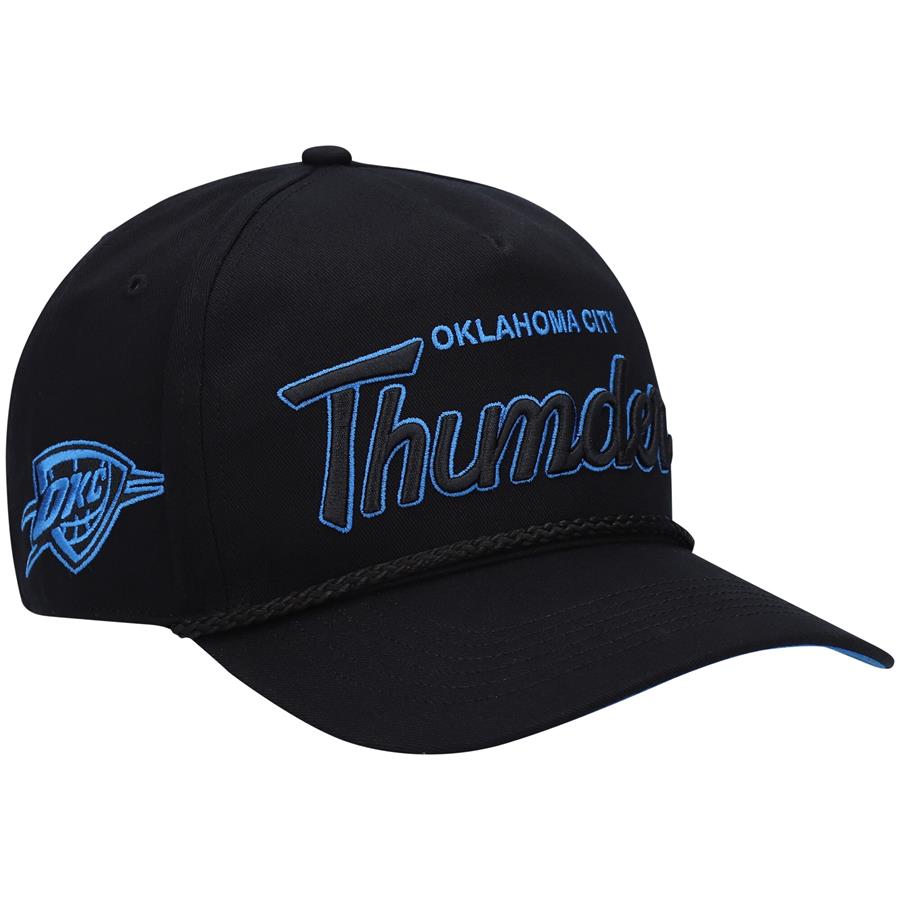 Oklahoma City Thunder '47 Crosstown Script Hitch Snapback Hat - Black
