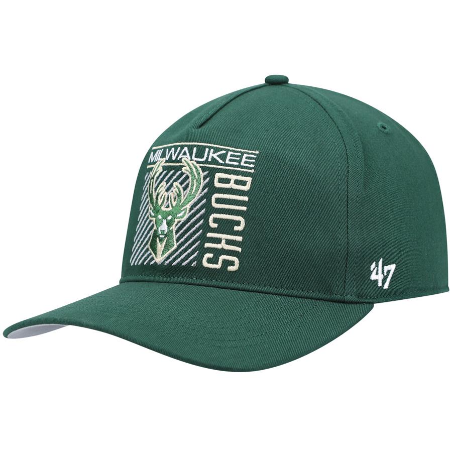 Milwaukee Bucks '47 Reflex Hitch Snapback Hat - Hunter Green