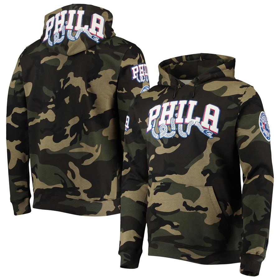 Philadelphia 76ers Pro Standard Team Pullover Hoodie - Camo